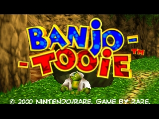 Banjo-Tooie title screen for Nintendo 64